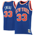 Patrick Ewing New York Knicks Mitchell &amp; Ness 1991/92 Hardwood Classics Swingman Jersey - Blue
