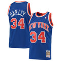 Charles Oakley New York Knicks Mitchell &amp; Ness Hardwood Classics Swingman Jersey - Blue