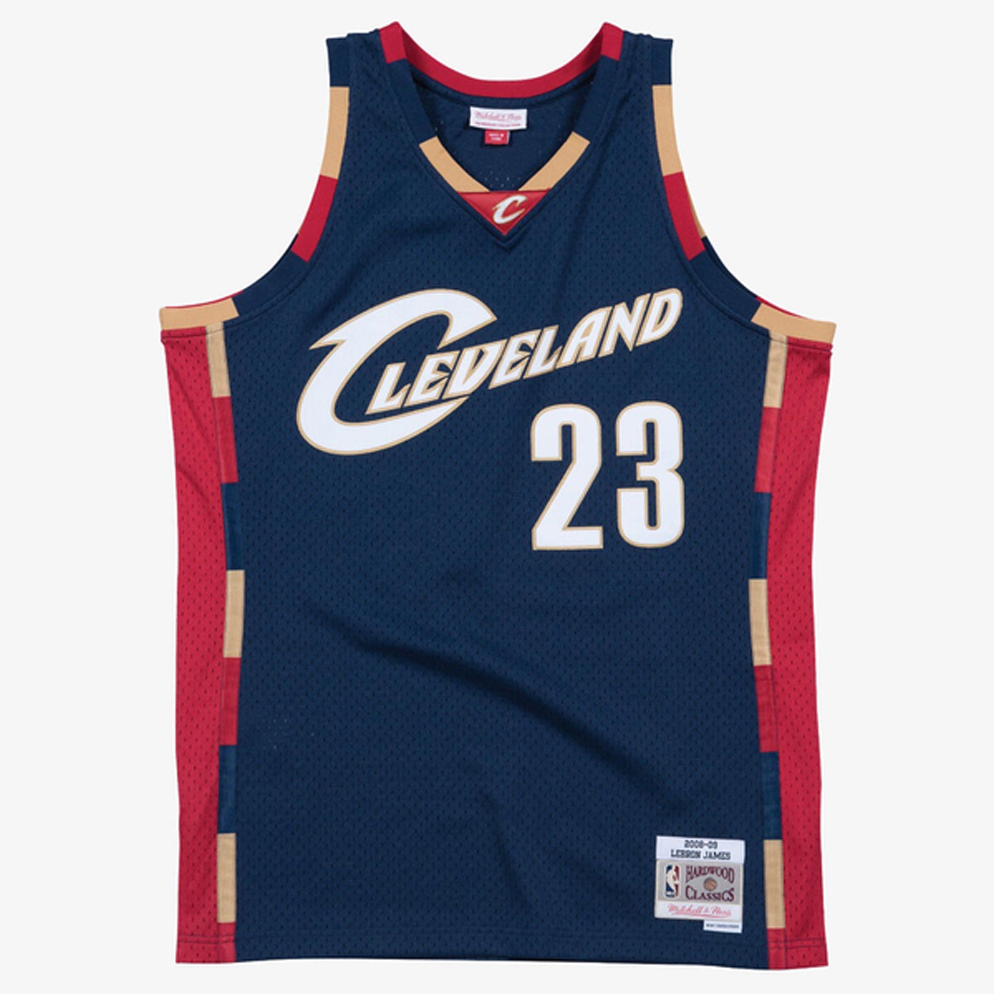 LeBron James Cleveland Cavaliers Mitchell &amp; Ness Hardwood Classics Swingman Jersey - Navy