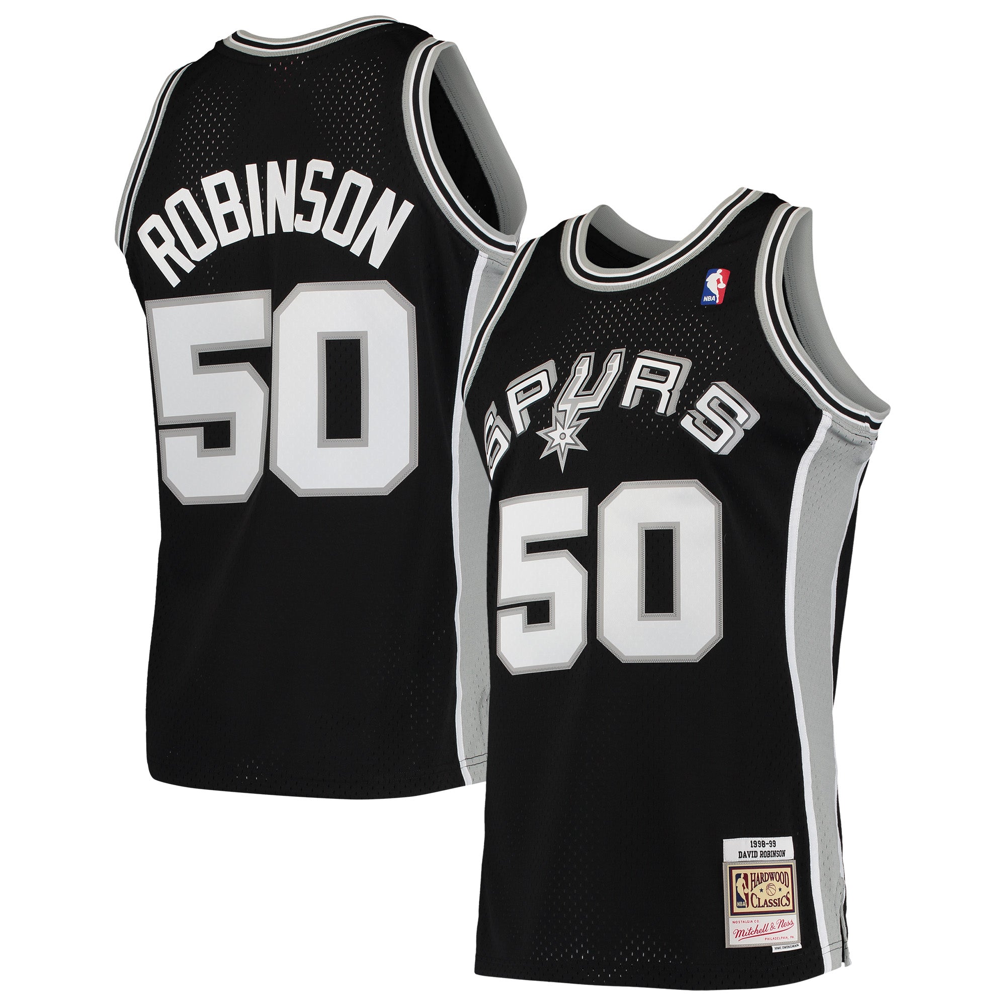 David Robinson San Antonio Spurs Mitchell &amp; Ness 1991/92 Hardwood Classics Swingman Jersey - Black
