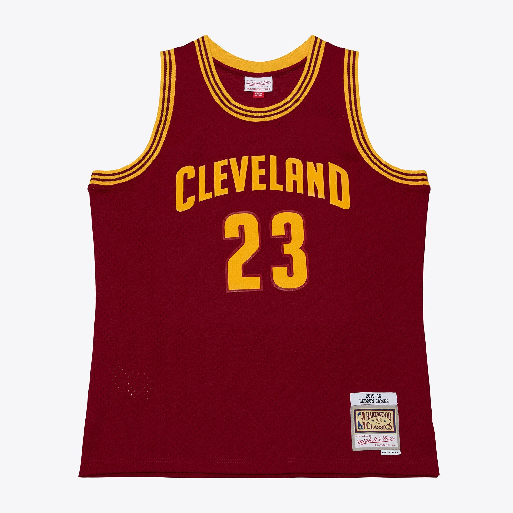 LeBron James Cleveland Cavaliers Mitchell &amp; Ness 2015-16 Swingman Jersey - Wine