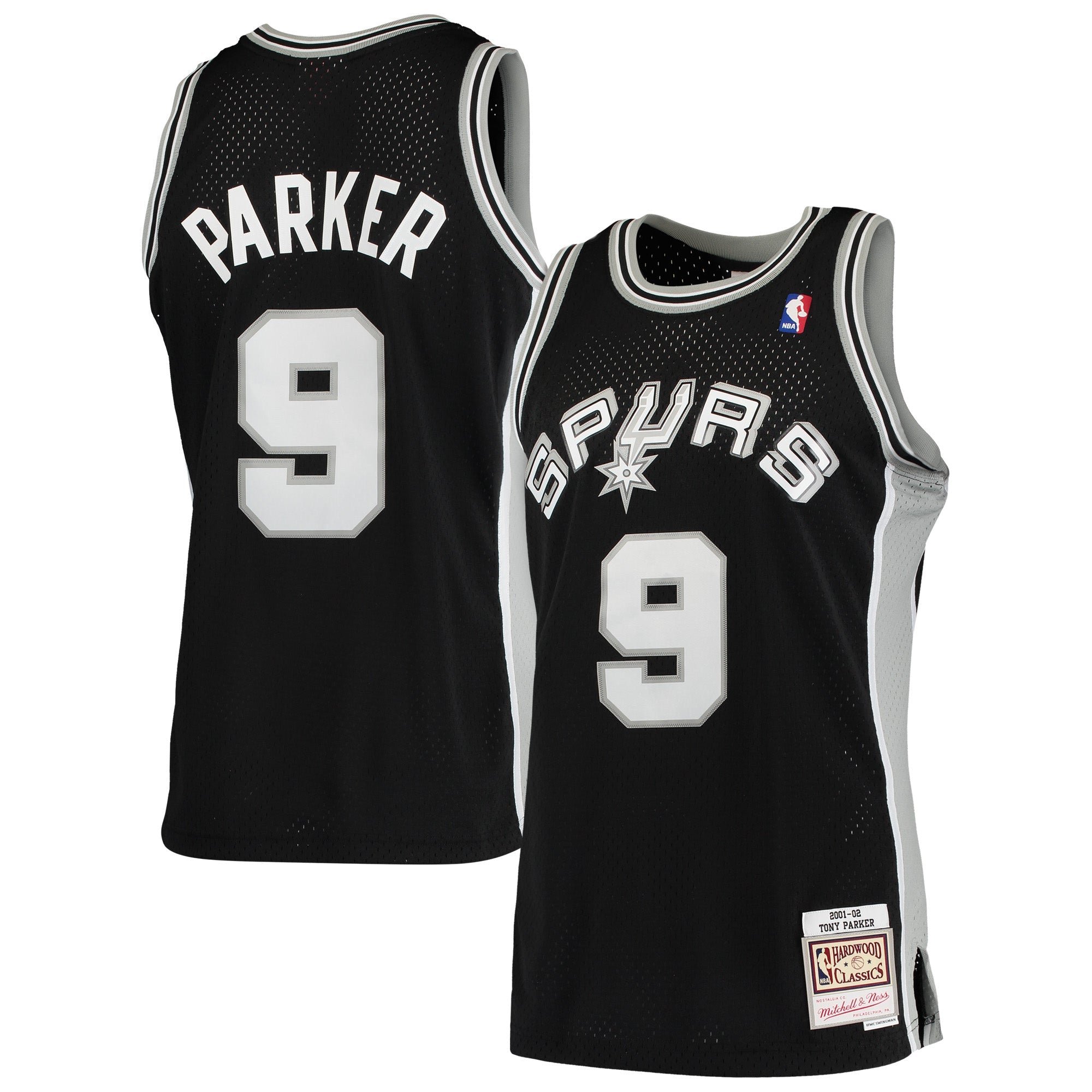 Tony Parker San Antonio Spurs Mitchell &amp; Ness Hardwood Classics Swingman Jersey - Black