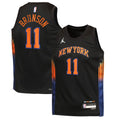 Jalen Brunson New York Knicks Jordan Brand Youth Swingman Jersey - Statement Edition - Black