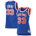 Patrick Ewing New York Knicks Mitchell &amp; Ness Women's 1991/92 Hardwood Classics Swingman Jersey - Blue