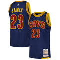 LeBron James Cleveland Cavaliers Mitchell &amp; Ness 2015/16 Hardwood Classics Authentic Jersey - Navy