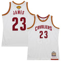 LeBron James Cleveland Cavaliers Mitchell &amp; Ness 2015/16 Hardwood Classics Authentic Jersey - White