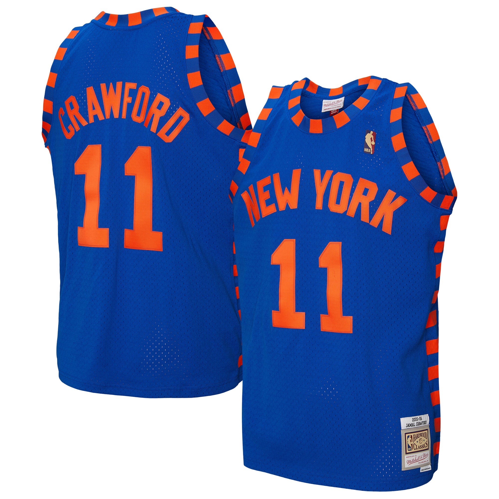 Jamal Crawford New York Knicks Mitchell &amp; Ness 2005/06 Hardwood Classics Swingman Jersey - Blue