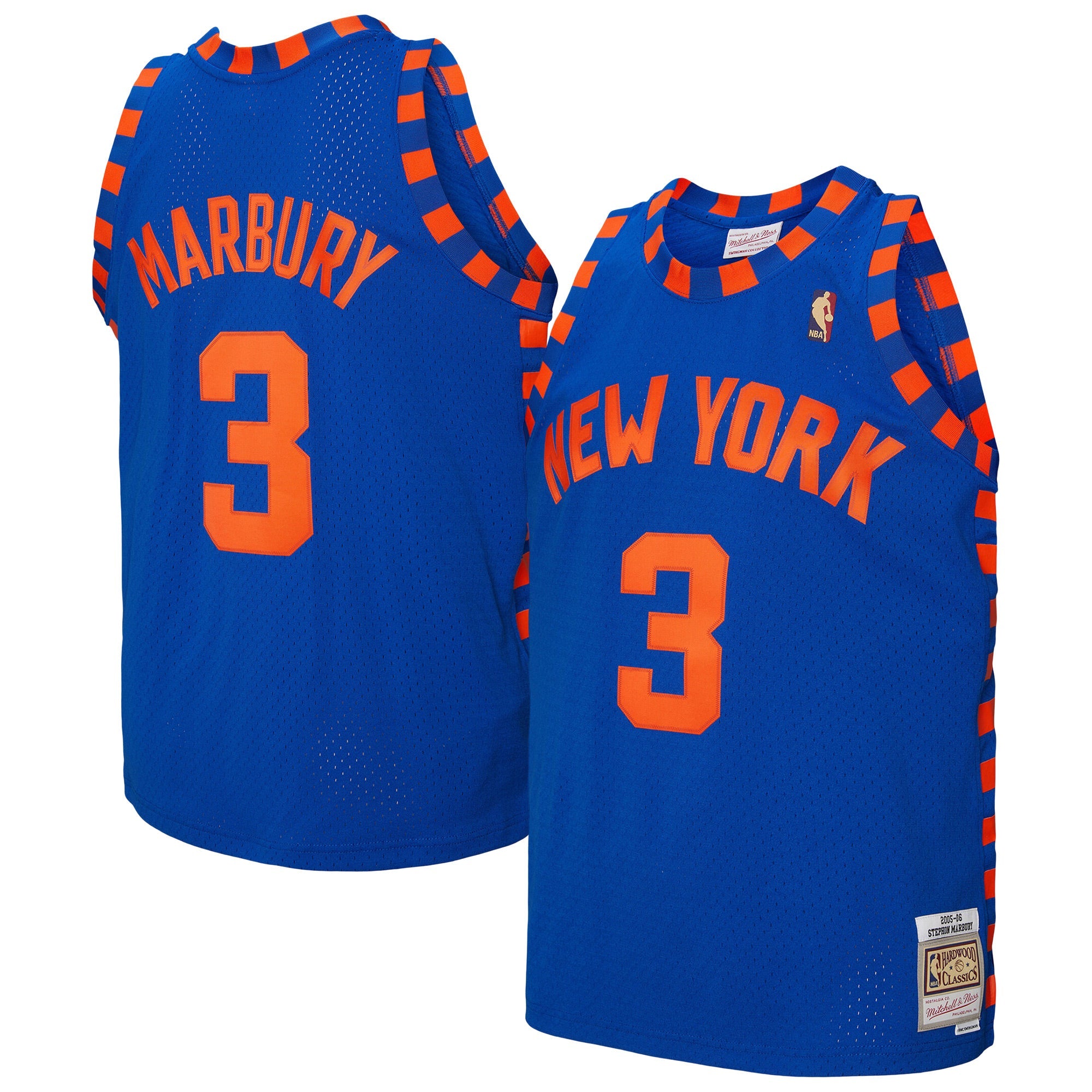 Stephon Marbury New York Knicks Mitchell &amp; Ness 2005/06 Hardwood Classics Swingman Jersey - Blue