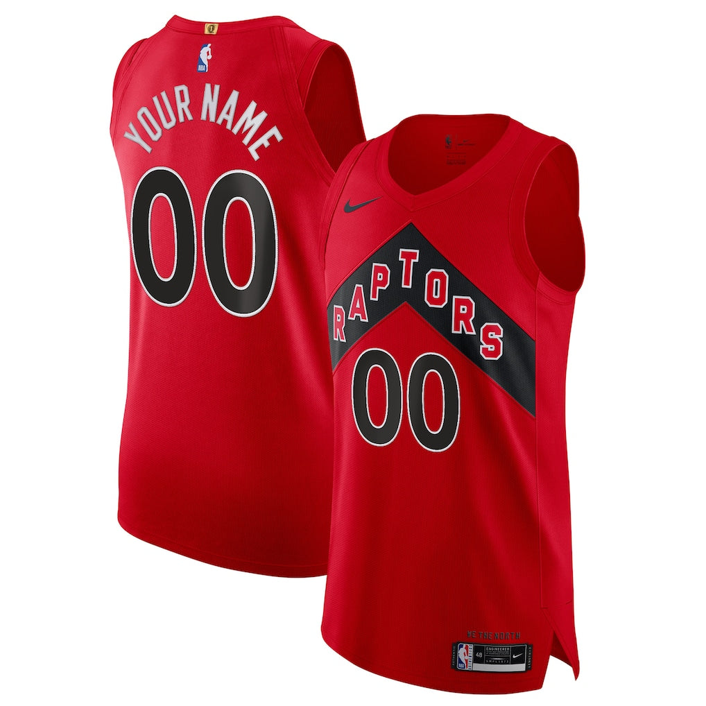 Toronto Raptors Nike 2020/21 Custom Jersey Red - Icon Edition