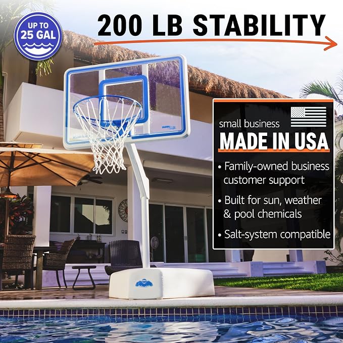 Dunn-Rite Splash & Shoot Pool Basketball Hoop