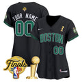 Boston Celtics 2024 Final & Champions Patch Baseball Custom Jersey - All Stitched - Women, Statement