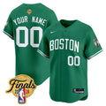 Boston Celtics 2024 Finals Patch Swingman Custom Jersey V2 - All Stitched - Men, Icon
