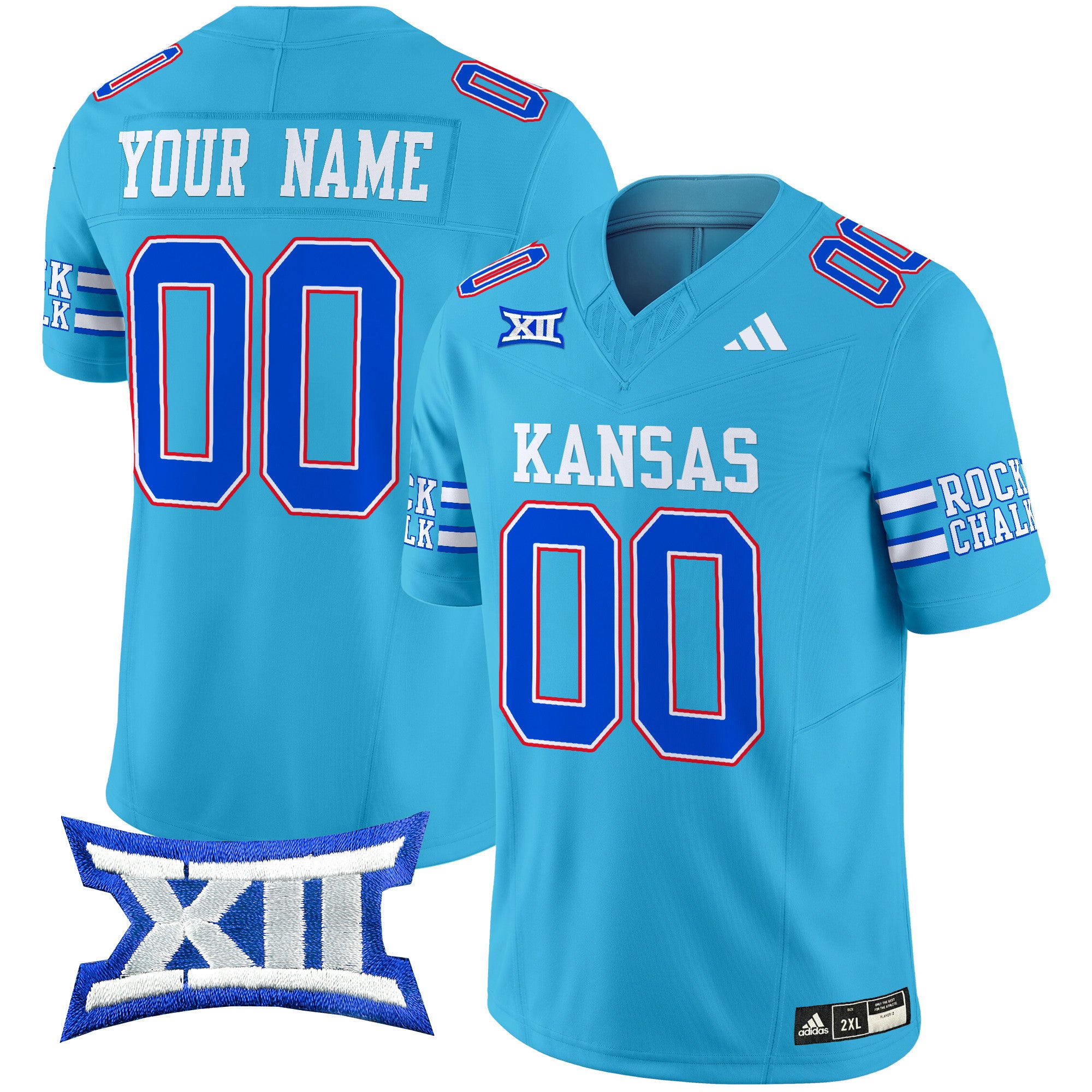 Kansas Jayhawks 2024 Vapor Limited Custom Jersey - All Stitched - Youth, Old KU