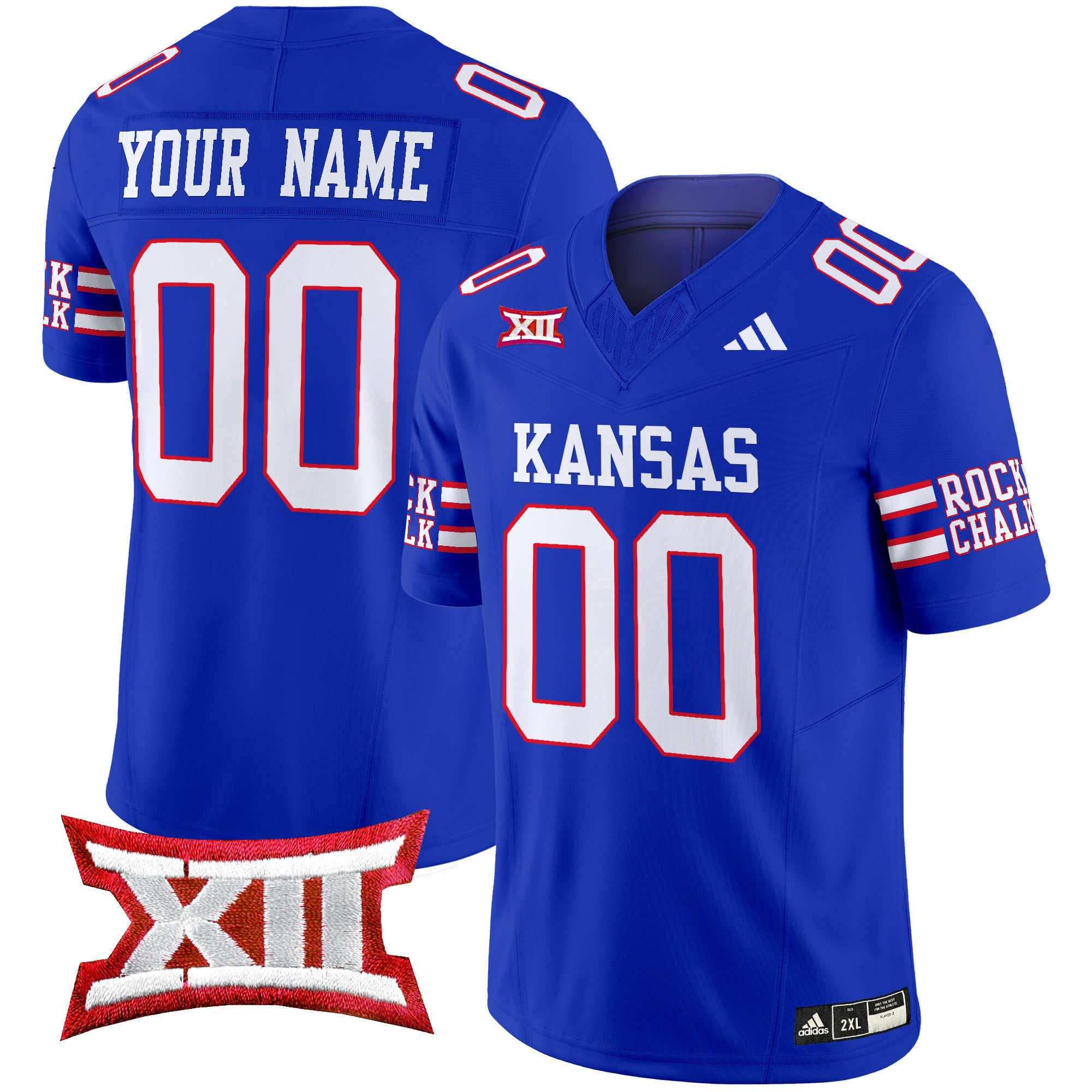 Kansas Jayhawks 2024 Vapor Limited Custom Jersey - All Stitched - Men, Royal