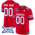 Kansas Jayhawks 2024 Vapor Limited Custom Jersey - All Stitched - Men, Red