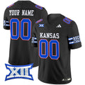 Kansas Jayhawks 2024 Vapor Limited Custom Jersey - All Stitched - Men, Black