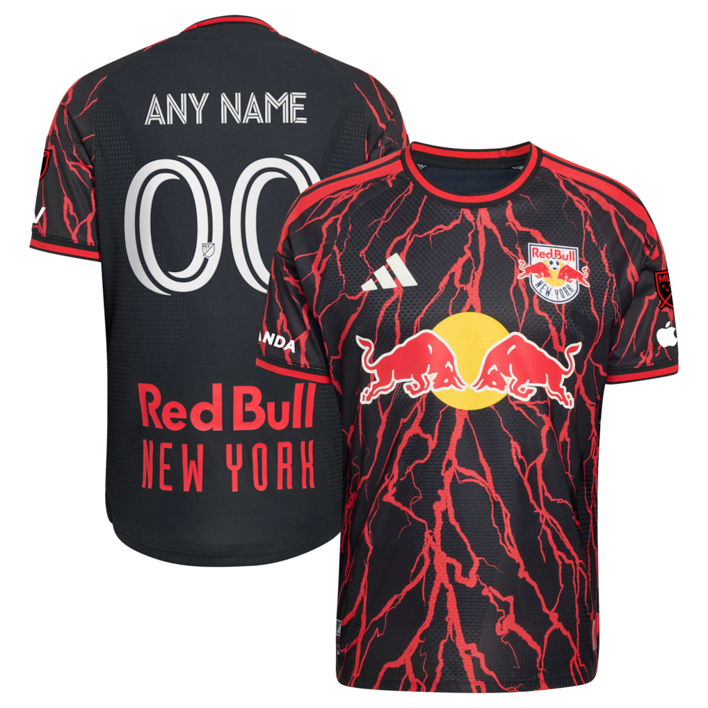 New York Red Bulls adidas 2026 The Rooted Kit On-Field Patch Custom Jersey - Black