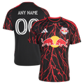 New York Red Bulls adidas 2026 The Rooted Kit Custom Jersey - Black