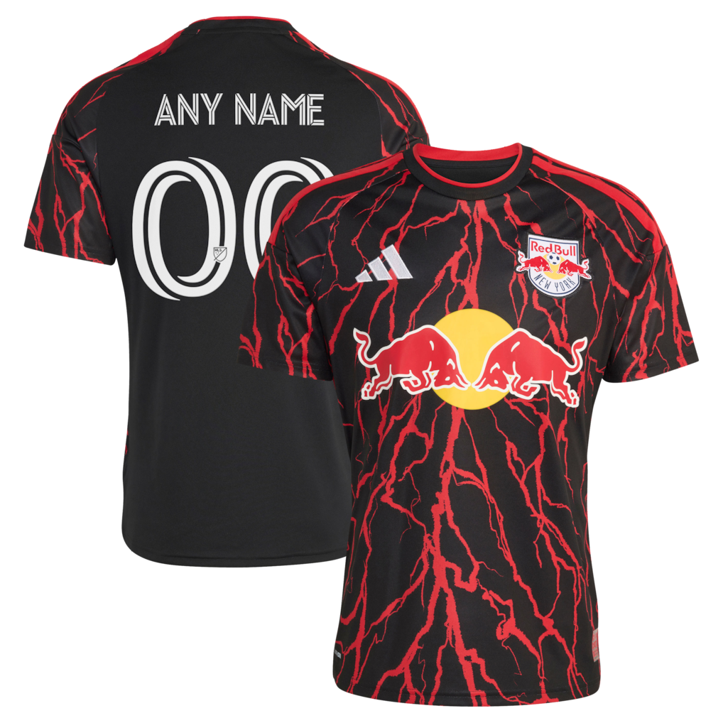 New York Red Bulls adidas 2026 The Rooted Kit Custom Jersey - Black