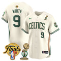 Men's Boston Celtics 2024 Final & Champions Patch Baseball Jersey V2 - All Stitched - 23/24 City, Derrick White