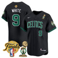 Men's Boston Celtics 2024 Final & Champions Patch Baseball Jersey V2 - All Stitched - Statement, Derrick White