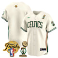 Men's Boston Celtics 2024 Final & Champions Patch Baseball Jersey V2 - All Stitched - 23/24 City, Team