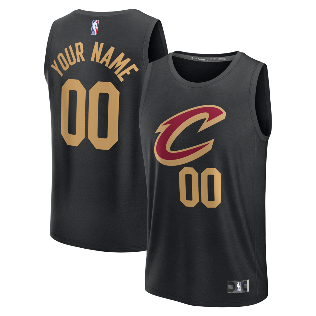 Cleveland Cavaliers Fanatics Fastbreak Custom Jersey - Statement Edition - Black