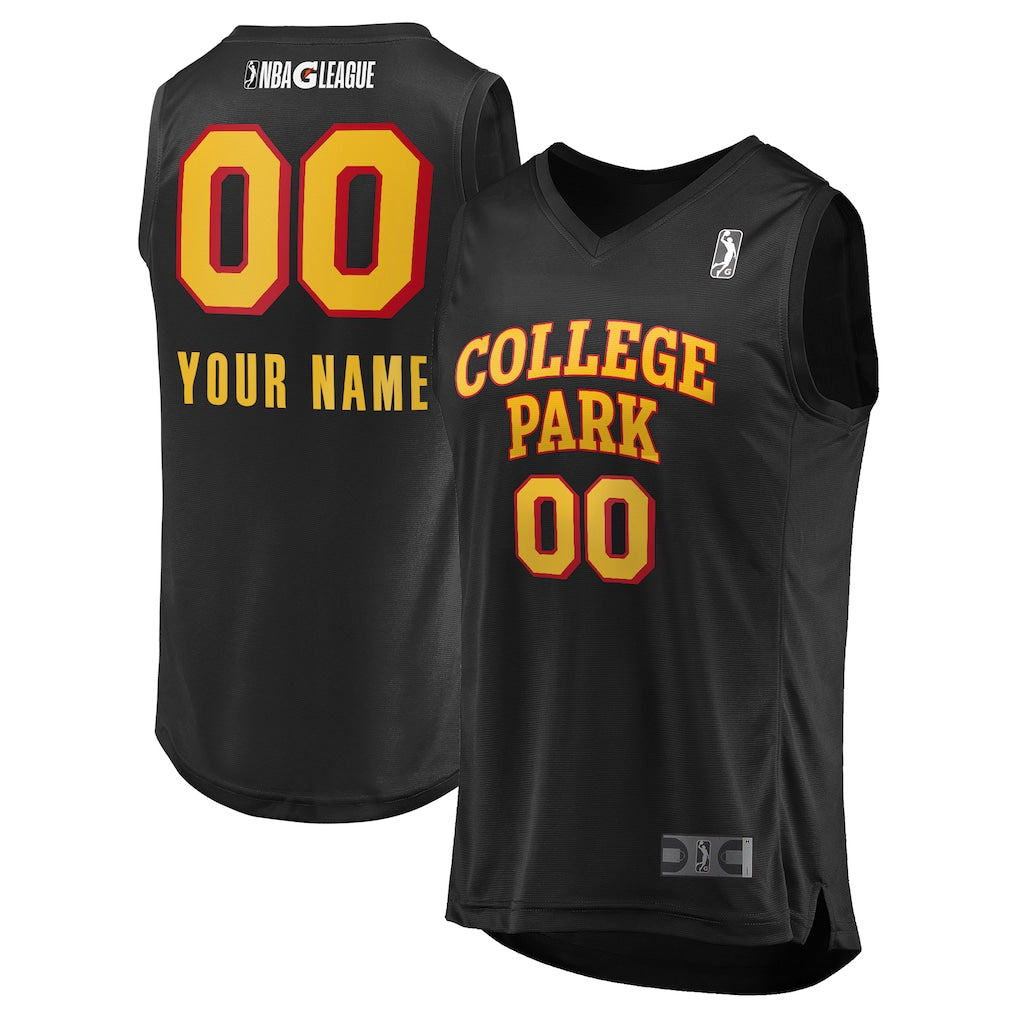 College Park Skyhawks Fanatics Custom Jersey - Black