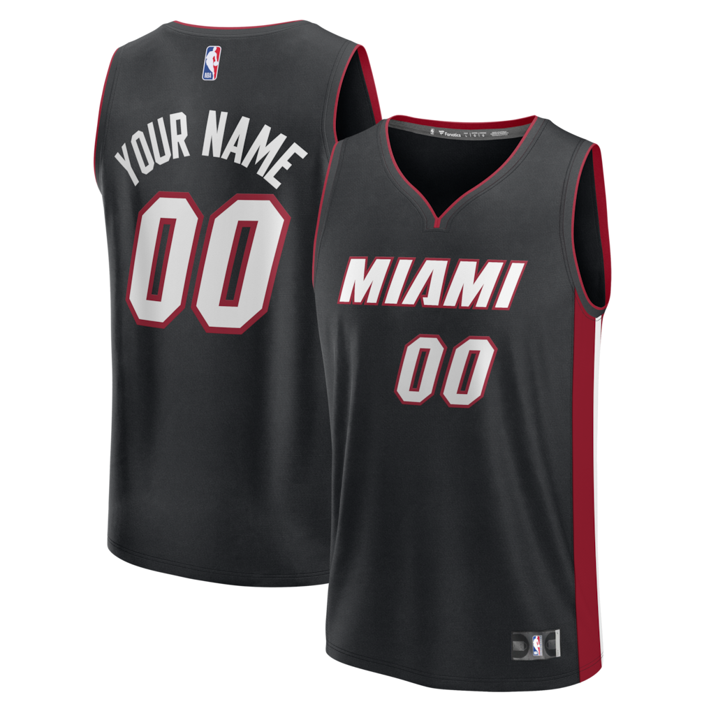 Miami Heat Fanatics Fastbreak Custom Jersey - Icon Edition - Black
