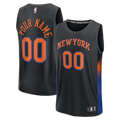 New York Knicks Fanatics Fastbreak Custom Jersey - Statement Edition - Black