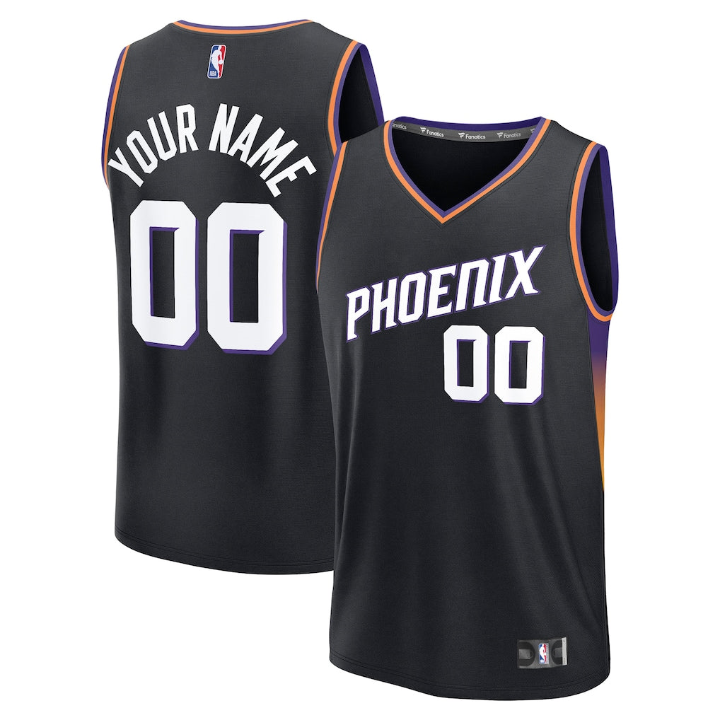 Phoenix Suns Fanatics Fastbreak Custom Jersey - Statement Edition - Black