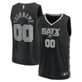 San Antonio Spurs Fanatics Fast Break Custom Jersey - Black - Statement Edition