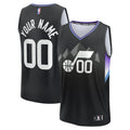 Utah Jazz Fanatics Fast Break Custom Jersey - Statement Edition - Black