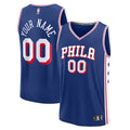 Philadelphia 76ers Fanatics Fast Break Custom Jersey - Icon Edition - Blue