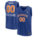 Westchester Knicks Fanatics Custom Jersey - Blue