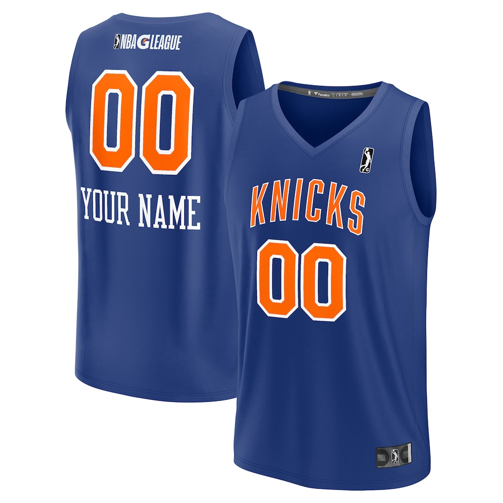 Westchester Knicks Fanatics Home Fast Break Custom Jersey - Blue