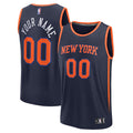 New York Knicks Fanatics Fast Break Custom Jersey - Statement Edition - Navy