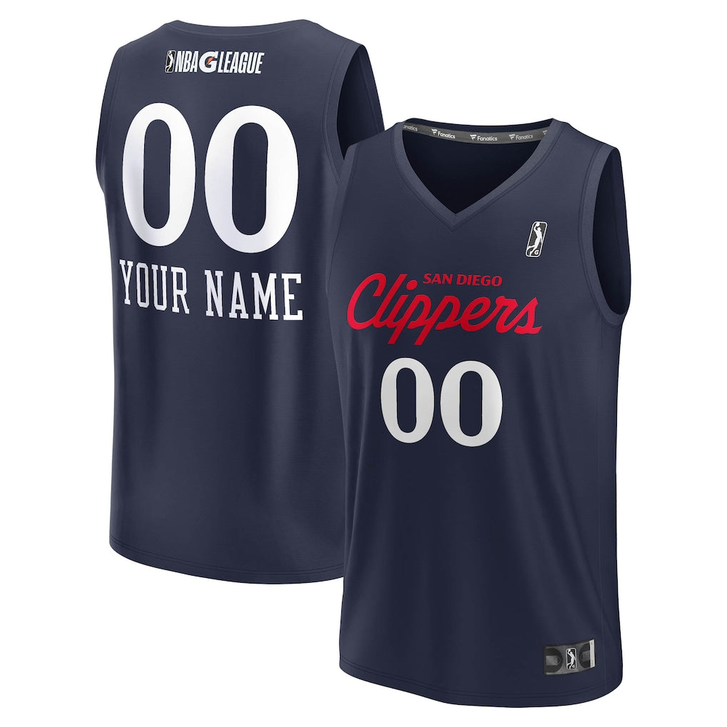 San Diego Clippers Fanatics Fast Break Custom Jersey - Navy
