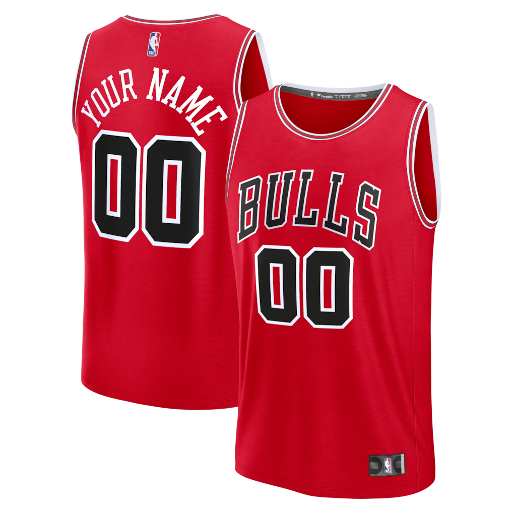 Chicago Bulls Fanatics Fastbreak Custom Jersey - Icon Edition - Red