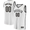 Brooklyn Nets Fanatics Fast Break Custom Jersey - Association Edition - White