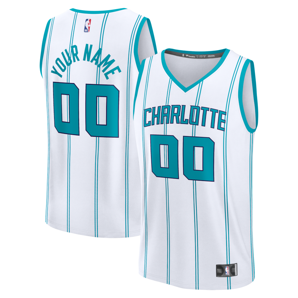 Charlotte Hornets Fanatics Fastbreak Custom Jersey - Association Edition - White
