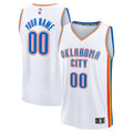 Oklahoma City Thunder Fanatics Fast Break Custom Jersey - Association Edition - White