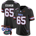 Men's Florida Gators 2023 Vapor Limited Jersey - Florida Map - All Stitched - Black, Kingsley Eguakun