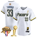 Men's Indiana Pacers 2025 Champions Vapor Baseball Jersey - All Stitched - Association, Myles Turner