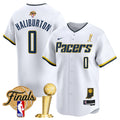 Men's Indiana Pacers 2025 Champions Vapor Baseball Jersey - All Stitched - Association, Tyrese Haliburton