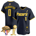 Men's Indiana Pacers 2025 Champions Vapor Baseball Jersey - All Stitched - Icon, Tyrese Haliburton