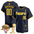 Men's Indiana Pacers 2025 Champions Vapor Baseball Jersey - All Stitched - Icon, Bennedict Mathurin