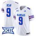 Men's Kansas Jayhawks 2024 Vapor Limited Jersey - All Stitched - White, Jason Bean