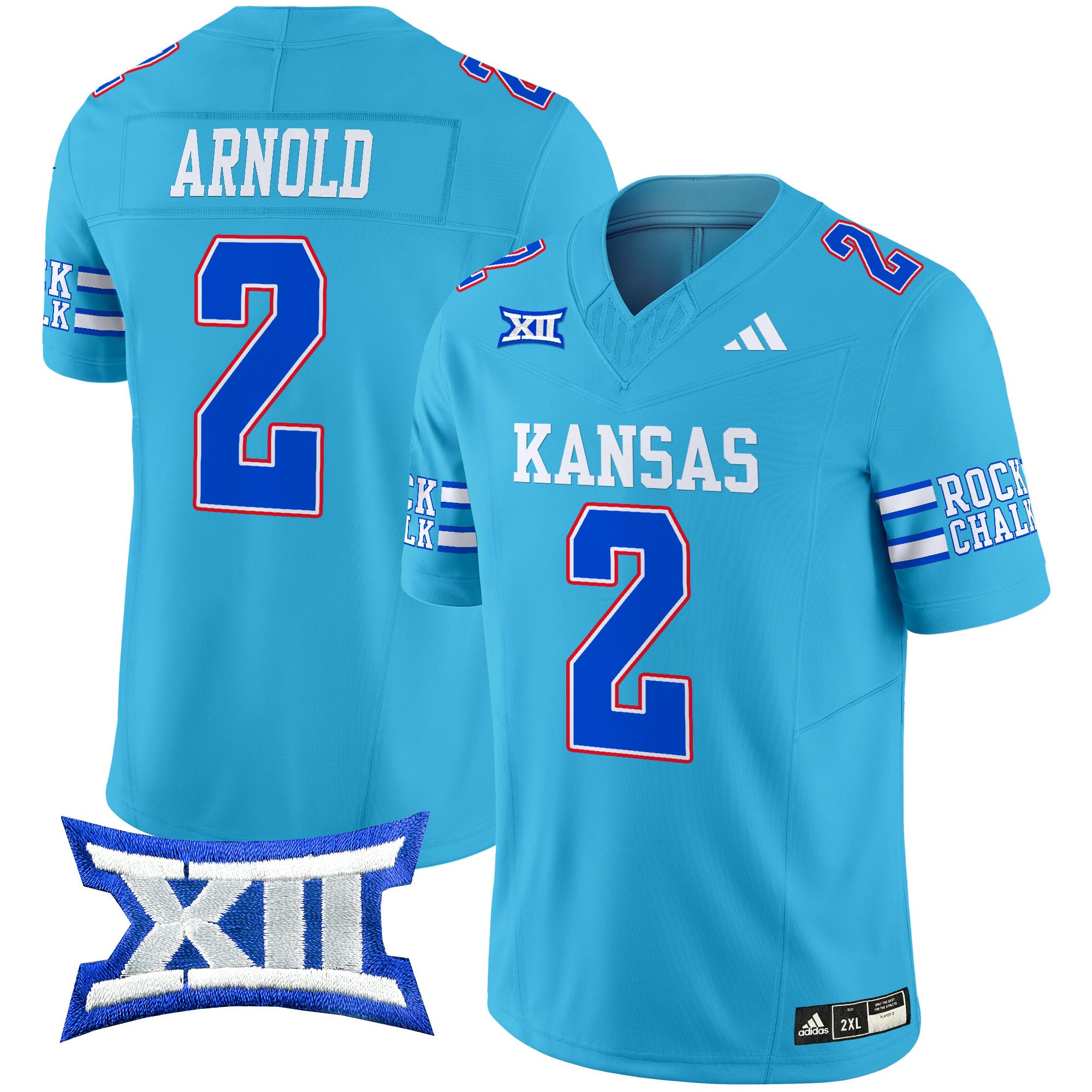 Men's Kansas Jayhawks 2024 Vapor Limited Jersey - All Stitched - Old KU, Lawrence Arnold