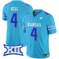 Men's Kansas Jayhawks 2024 Vapor Limited Jersey - All Stitched - Old KU, Devin Neal